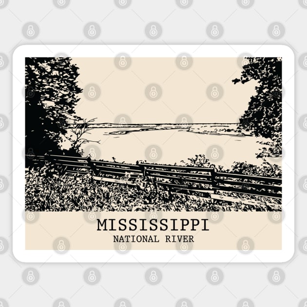 Mississippi National River Magnet by Lakeric